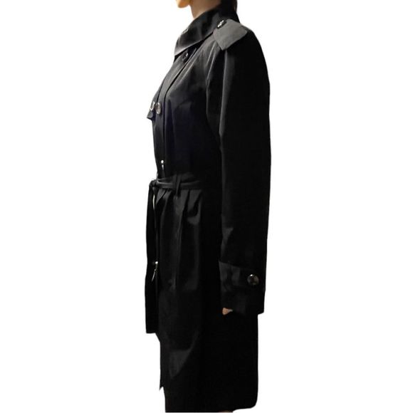 LONDON FOG 3/4 Length Double Breasted Trench Coat Size Medium - Picture 11 of 16